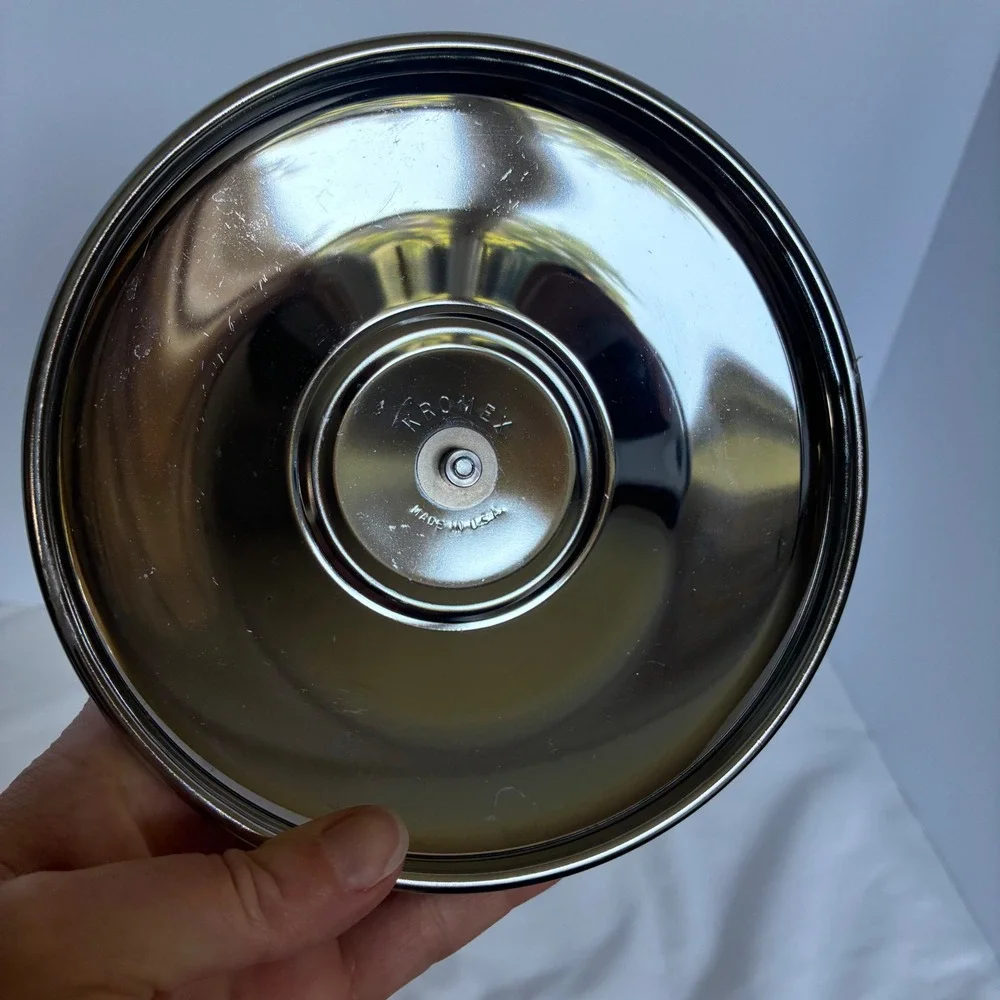 Vtg Kromex Buffeteria Lazy Susan Center Removeable Bowl MCM Hollywood Regency
